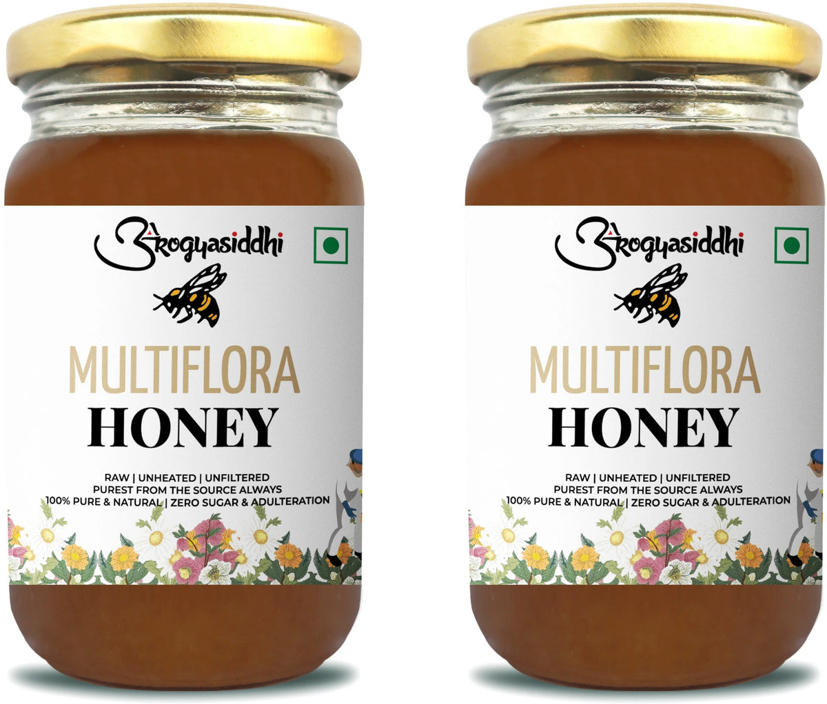 Arogyasiddhi Multiflora Honey (500ml Each)