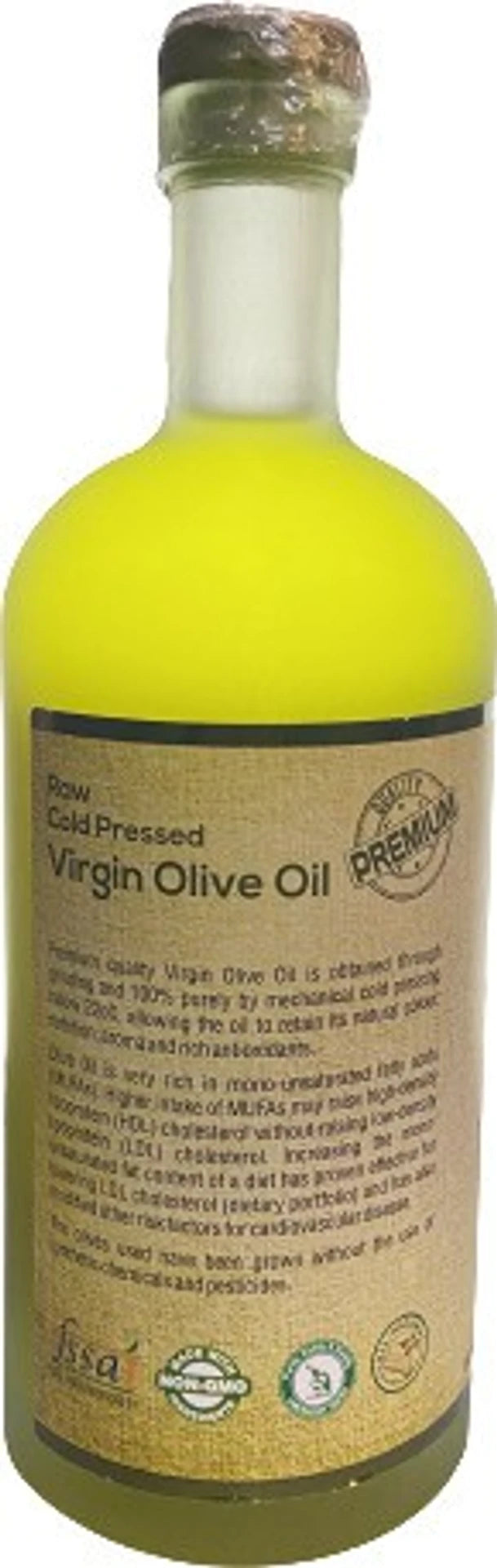 Pure Nutrition Virgin Olive Oil 500ml Glass Bottle | Premium Cold Pressed Cooking Oil