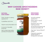 Arogyasiddhi Raw Honey | 100% Pure, Unfiltered & Organic Multi-Flora Honey | 500 g