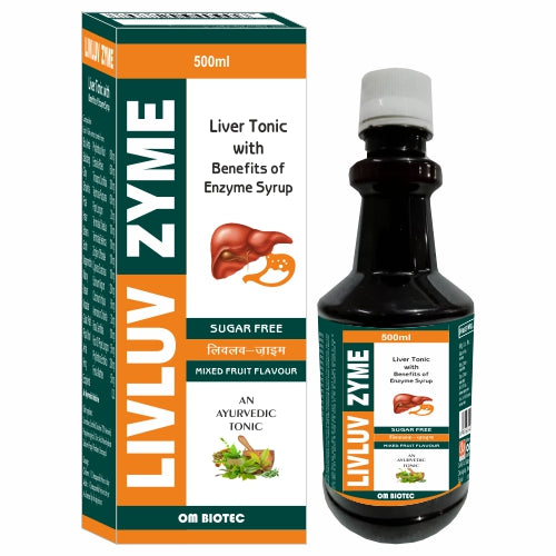 LIVLUVZYME Ayurvedic Liver Tonic with benefits of Enzyme Syrup