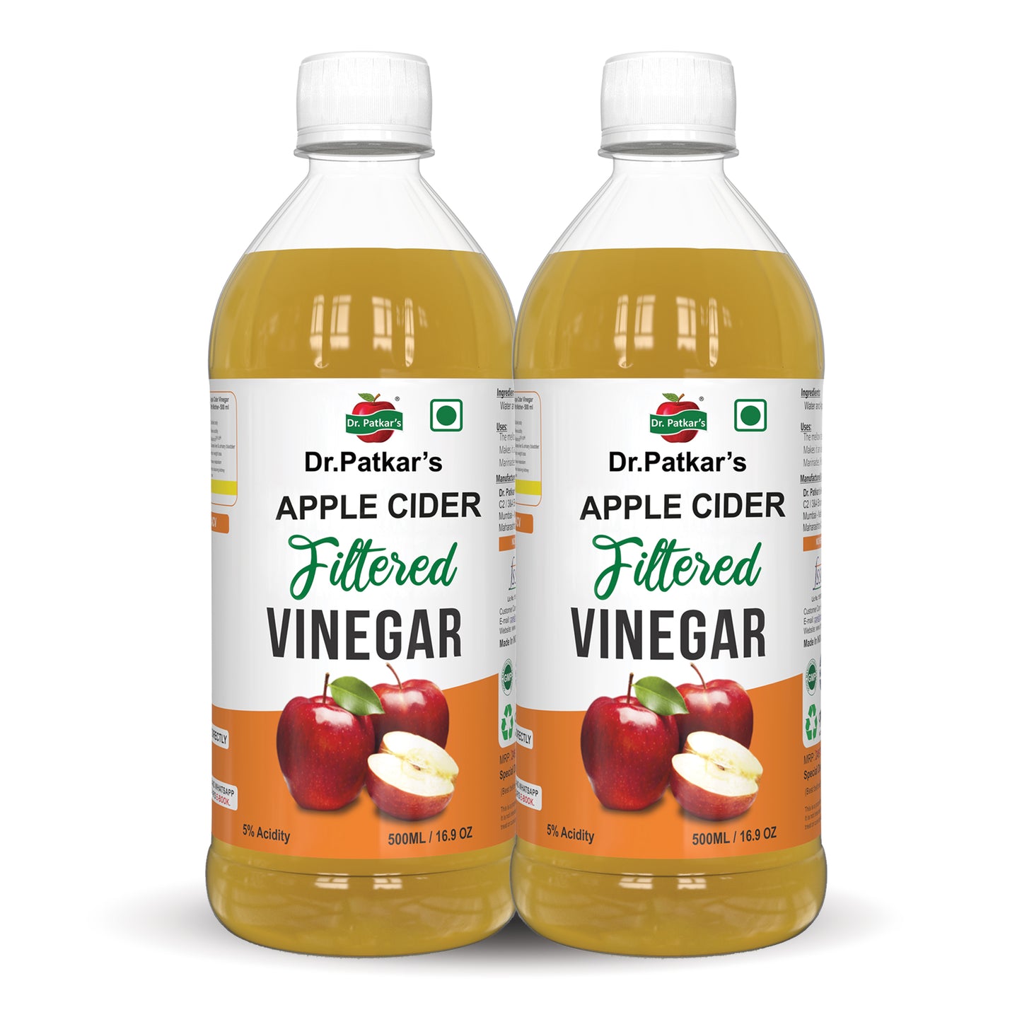 Dr. Patkar’s Apple cider Filtered Vinegar - 500ml