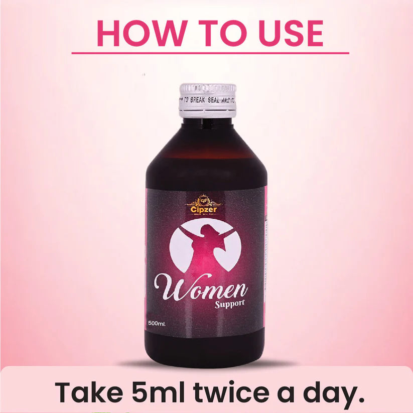 Cipzer Women Support Syrup - 500ml | Menstrual Wellness, Hormonal Balance, Energy & Female Vitality