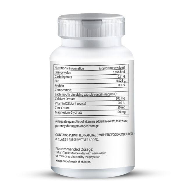 Zenius Calcimax Tablet - Calcium Tablets for Bone Health Improvement - 60 Tablets