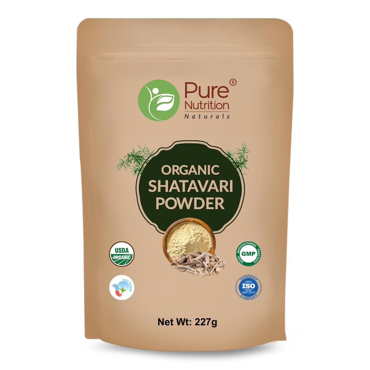 Pure Nutrition Organic Shatavari Root Powder - 227gm