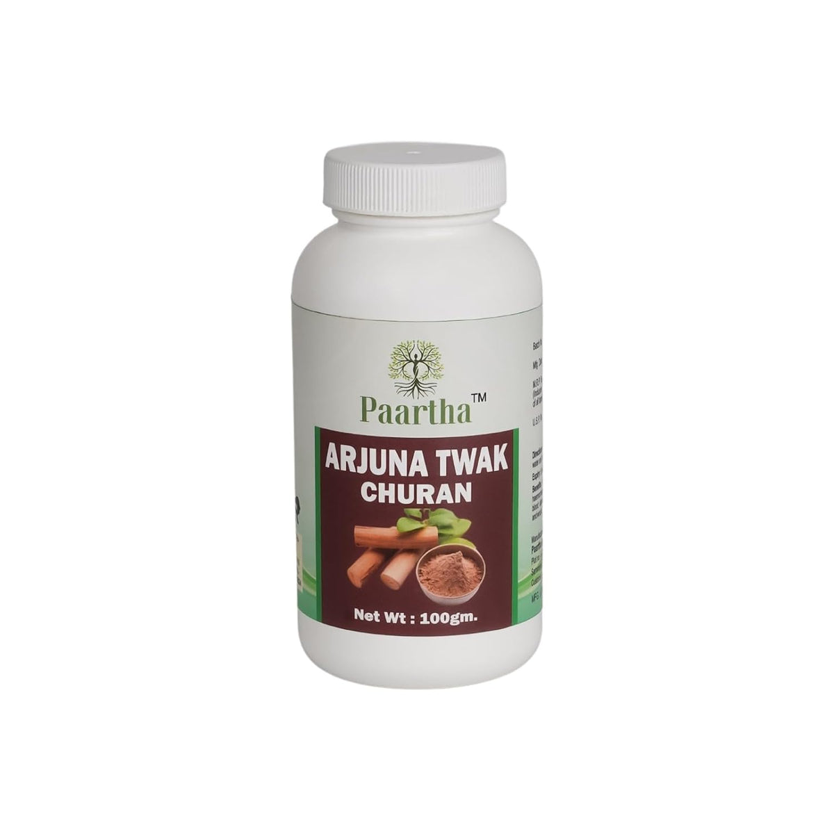 Paartha Arjun Churan Powder – Ayurvedic Arjuna Bark Supplement for Heart & Immunity Support – 100g