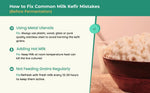 Kelifta by Feelgood Kefir® - Live Premium Hand-Picked Extra large Sized Milk Kefir Grains (10g) | 95+ Live Active Strains | Includes Strainer & Spoon | Reusable & Multiplying | Kefir Probiotic
