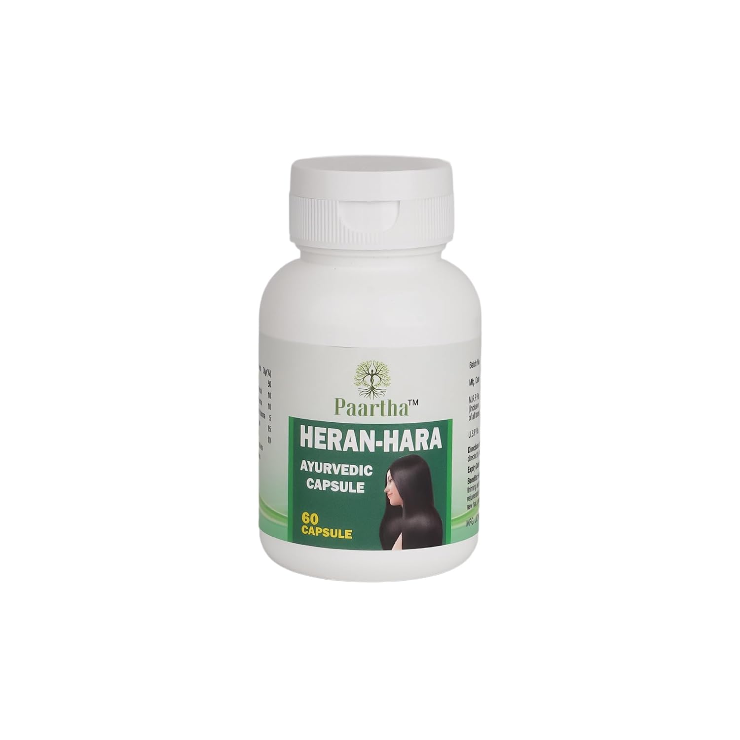 Paartha Heran-Hara Ayurvedic Capsules – Herbal Wellness Supplement for Daily Health Support – 60 Capsules