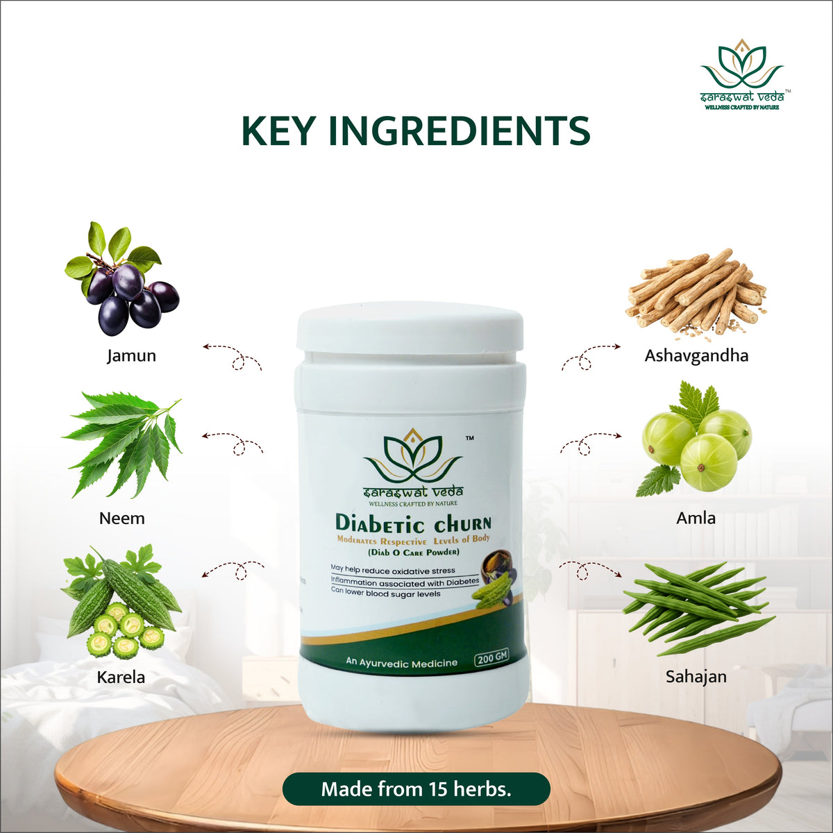 Saraswat Veda Diabetic Churna | 200 g