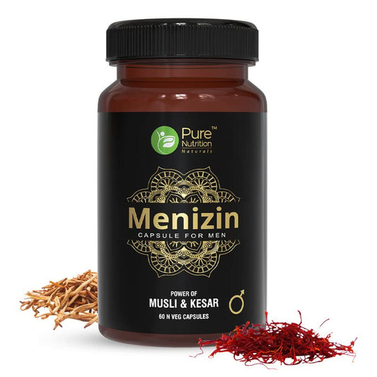 Pure Nutrition Menizin Veg Capsule - Premium Daily Vitality and Wellness Supplement for Men