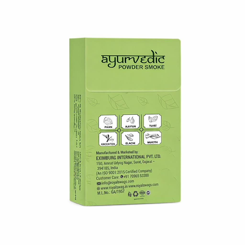 Royal Swag Ayurvedic Herbal Wellness Sticks Paan Flavour - 100% Tobacco & Nicotine Free (10 Sticks)