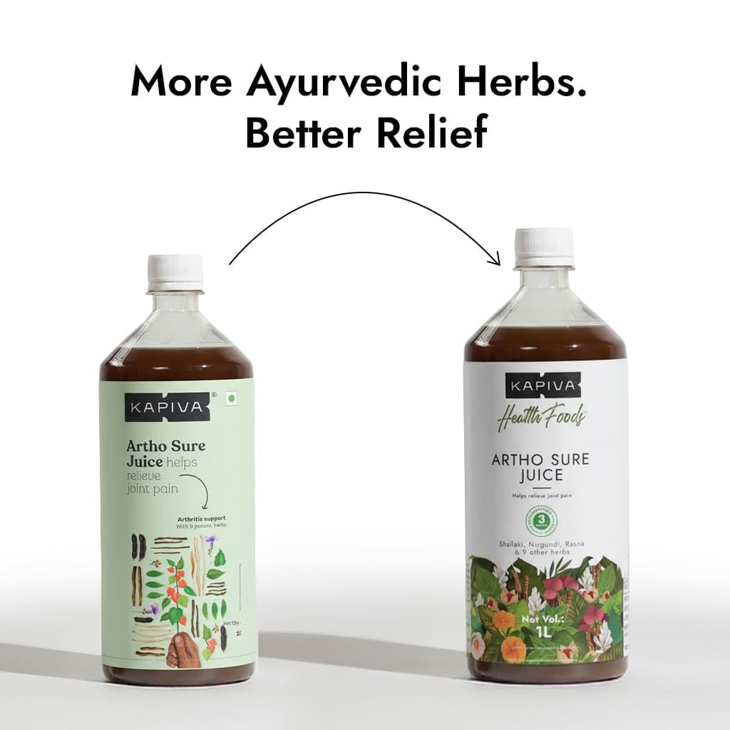 Kapiva Ayurveda Artho Sure Juice, 1 Liter | Joint Pain Relief | Ashwagandha, Rasna, Kutki, Guduchi And Other Herbs