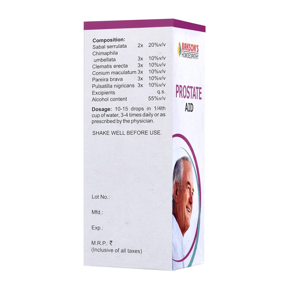 Bakson's Prostate Aid Drop - 30ml - Pack of 2