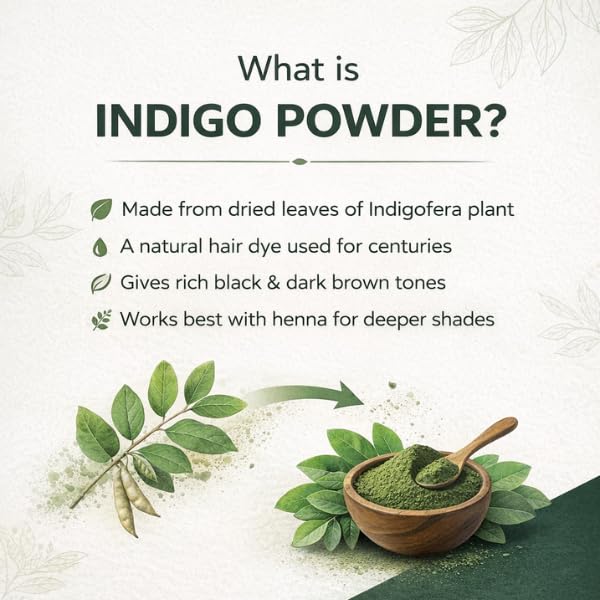 Pure Nutrition Organic Indigo Powder 200g | Natural Hair Color Powder | Herbal Hair Care