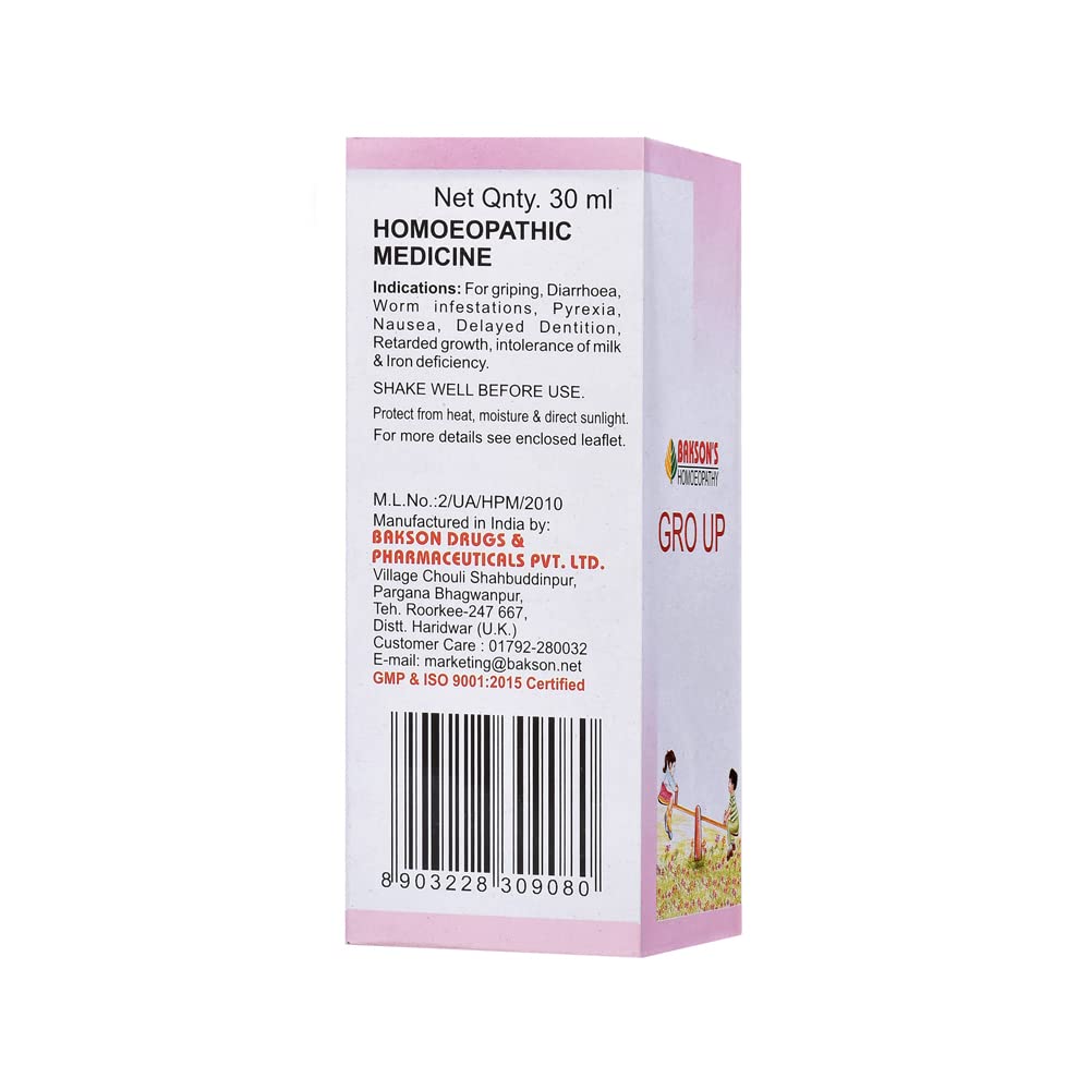 Bakson's Gro Up Drop - 30ml - Pack of 2