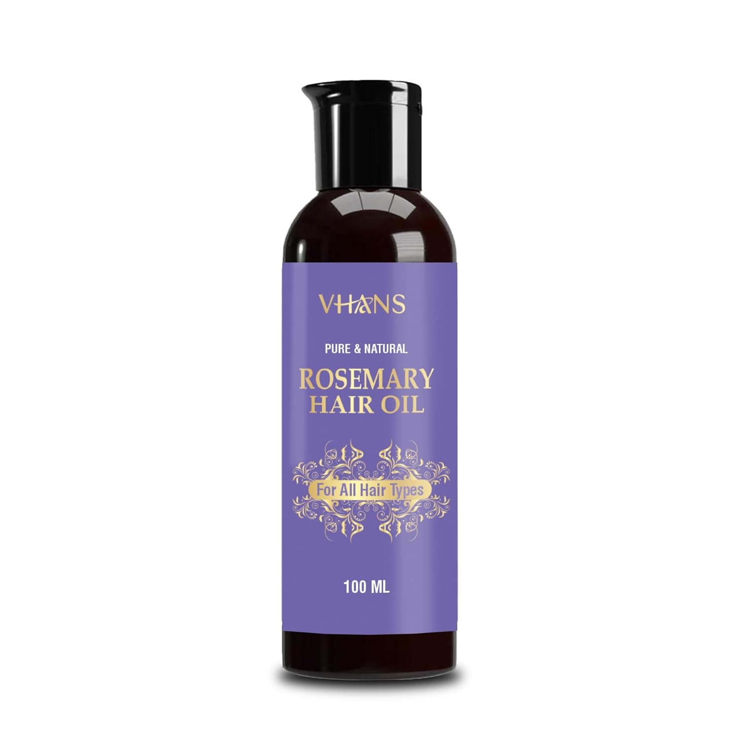 Vhans Pure Rosemary Hair Oil 100ml - Premium Scalp & Hair Density Complex