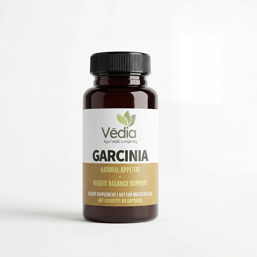 Vedia Garcinia (Garcinia Cambogia) Capsules | Natural Appetite Balance & Metabolism Support Supplement (60 Capsules)