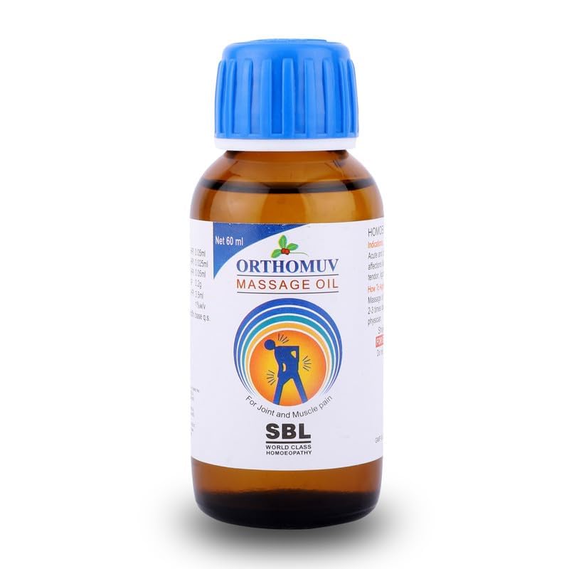 SBL Orthomuv Massage Oil - 60ml - Pack of 2