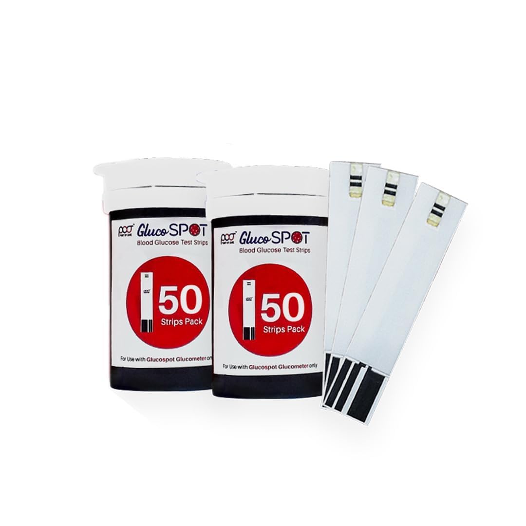 POCT Gluco Spot Blood Glucose Test Strips 100's Pack