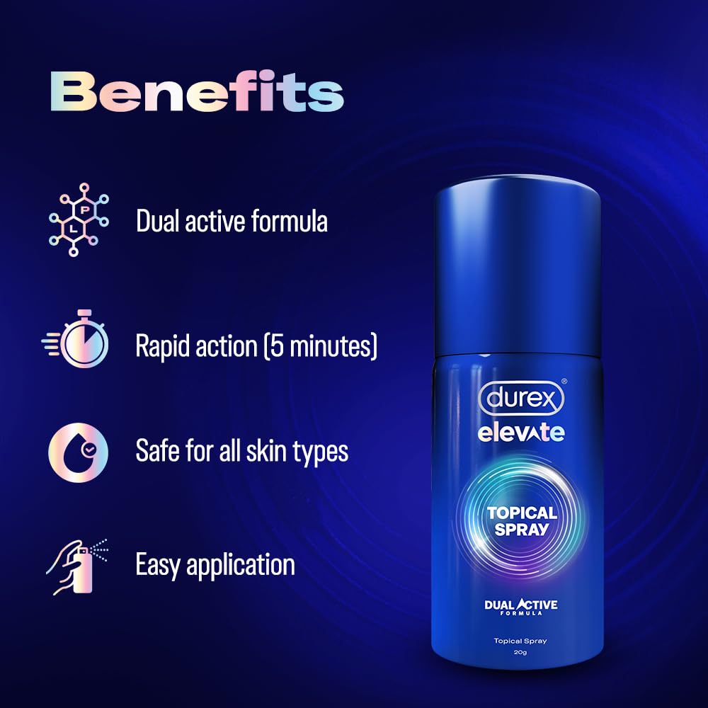 Durex Elevate Climax Delay Spray for Men - 20gm