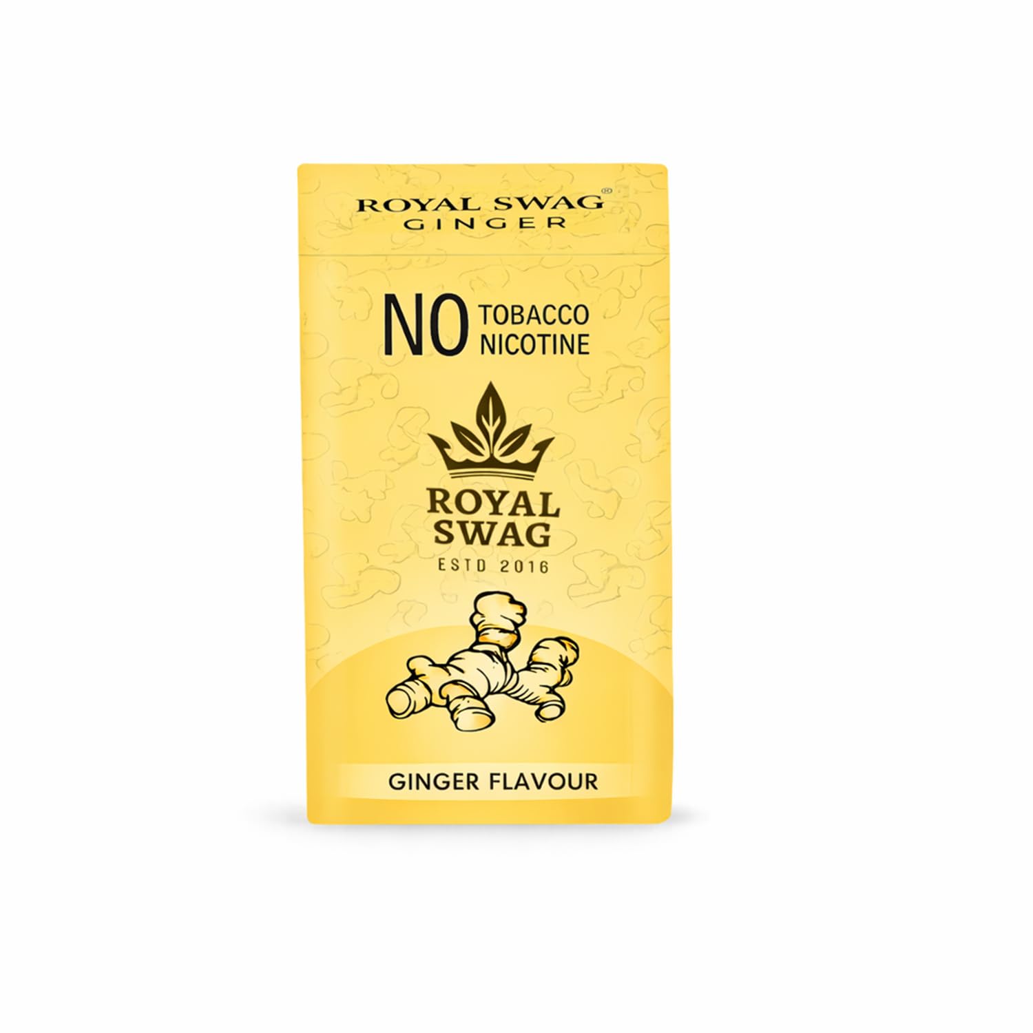 Royal Swag Ayurvedic Herbal Wellness Sticks Ginger Flavour - 100% Tobacco & Nicotine Free (10 Sticks)