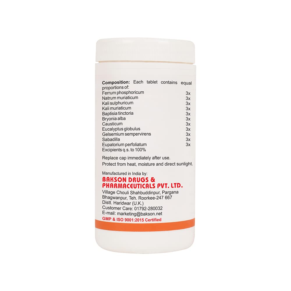 Bakson's Aller Aid Tablet - For Sneezing and Watery Eyes - 200 Tablets
