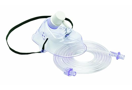 Romsons Flexi Mask SH-2020S Oxygen Face mask with 3m Long Star Lumen Multi Channel Tube, Size - Child (Pack of 10)