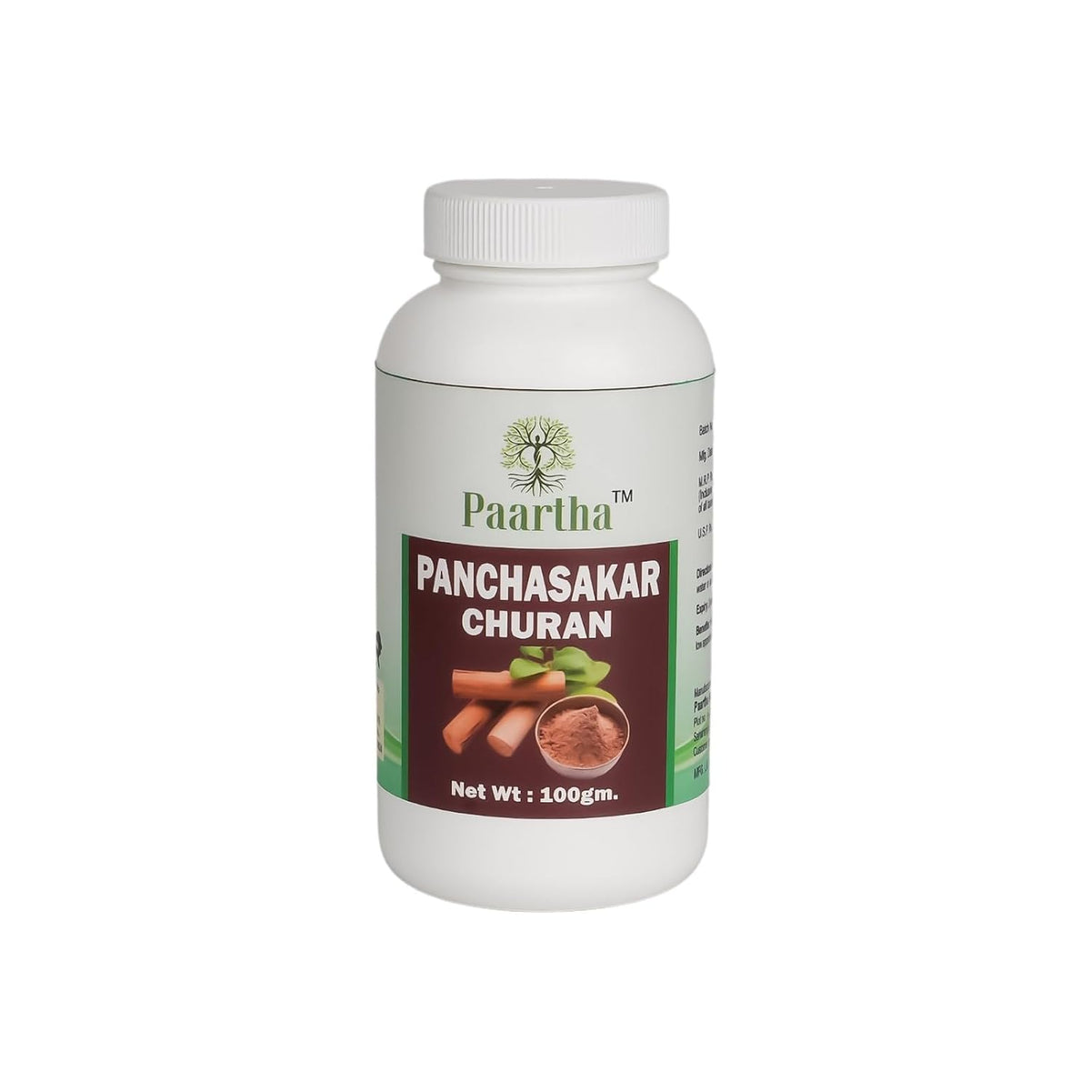 Paartha Panchasakar Churan – Ayurvedic Herbal Digestive Powder with Senna, Trivrit, Saunth, Saunf & Pudina for Digestive & Bowel Wellness – 100g