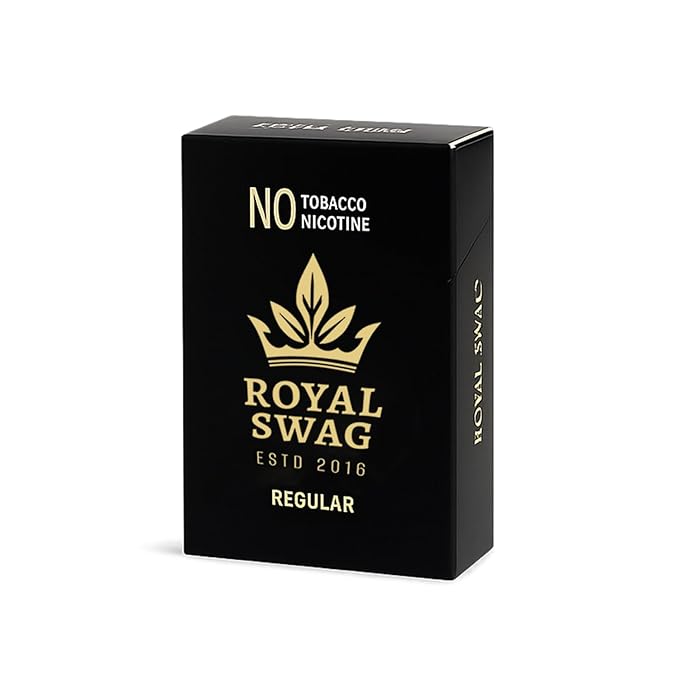 Royal Swag Ayurvedic Herbal Wellness Sticks Regular Flavour - 100% Tobacco & Nicotine Free (20 Sticks)
