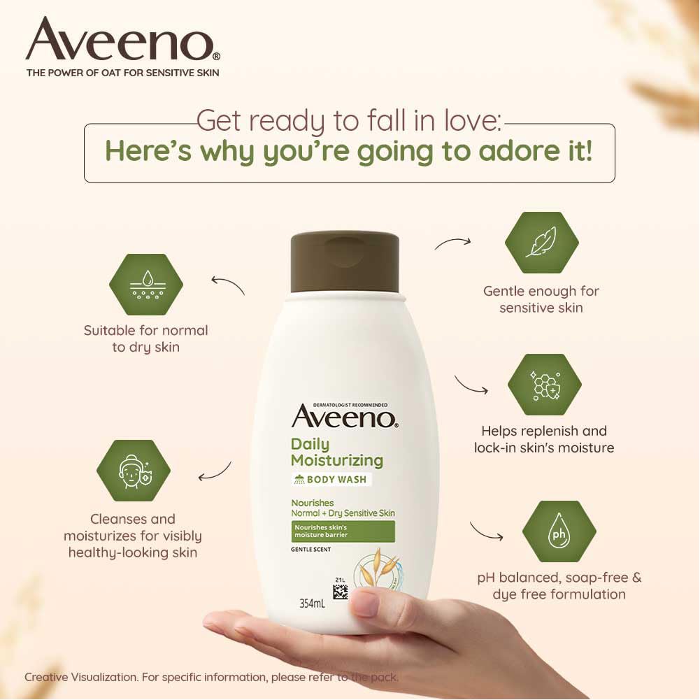 Aveeno Daily Moisturising Body Wash - 354ml