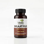 Vedia Shilajit Plus Capsules | Purified Himalayan Shilajit with Ashwagandha, Safed Musli & Swarn Bhasma | Vitality, Strength & Stamina Booster for Men & Women (60 Herbal Capsules)