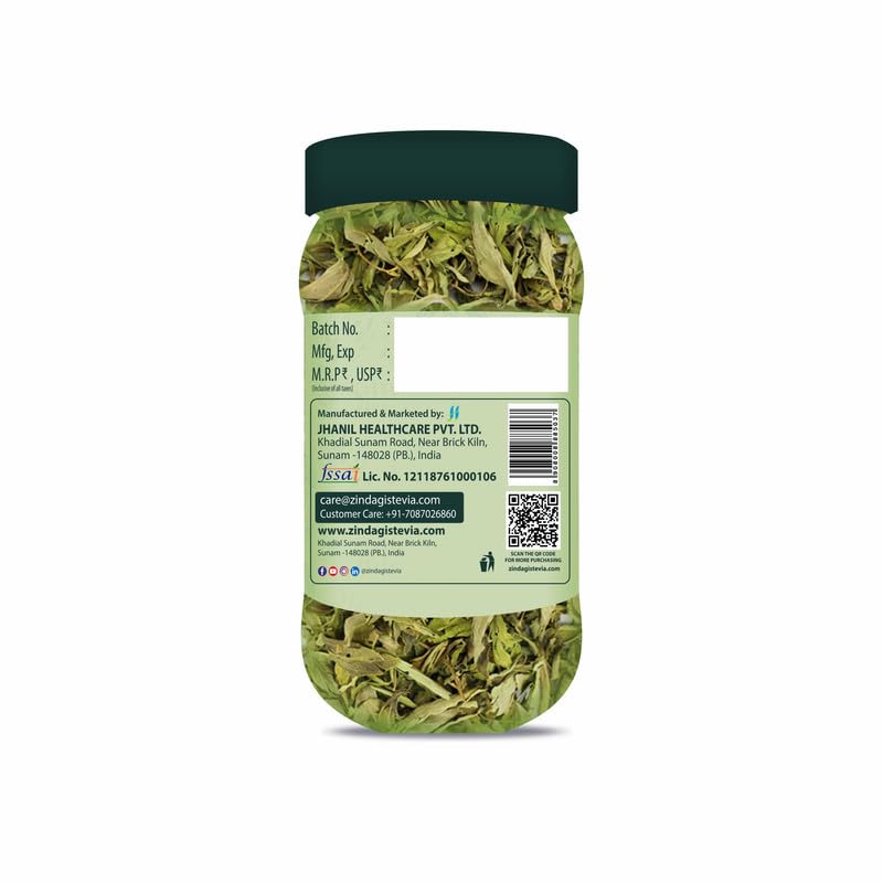 Zindagi Stevia Leaves & Stevia Liquid Drops | 100% Natural Zero-Calorie Sweetener Combo Pack