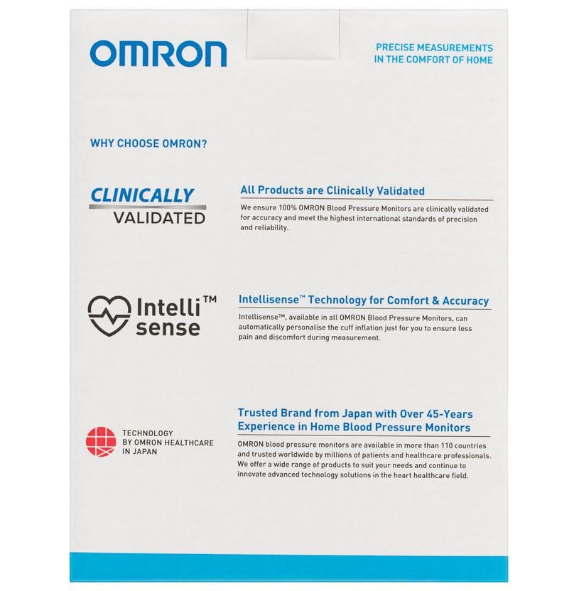 Omron HEM-7120 BP Monitor Fully Automatic Digital With Intellisense Technology For Most Accurate Measurement - Arm Circumference (22-32Cm)