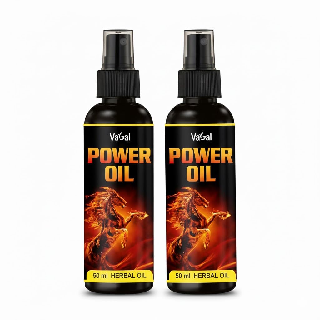 Vagal Power Oil For Men, Strength & Stamina, Help Restore Energy & Hardens Relaxing Muscles Ayurvedic Massage Oil (2)