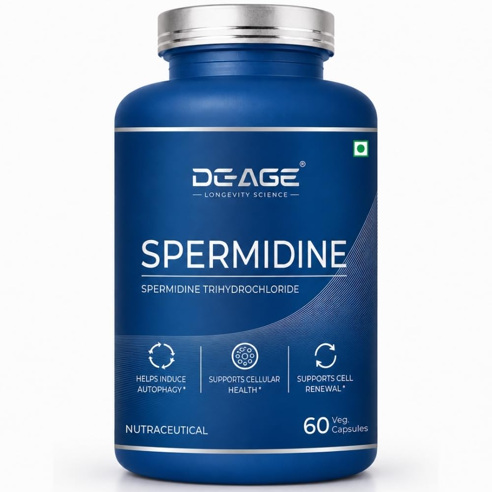 De-Age Spermidine Trihydrochloride 60 Capsules | Cellular & Healthy Aging Support