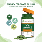 Pure Nutrition Veg Omega-3 Capsules 1600mg (Algae Source) – EPA 30% & DHA 10% - 60 Capsules