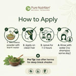 Pure Nutrition Natural Henna Powder 200g | Herbal Hair Color & Scalp Care | Natural Hair Care