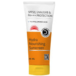 Dermistry Hydra Nourishing Sunscreen SPF-50 UVA/UVB and PA+++ Protection 1% Hyaluronic Acid Sunscreen SPF-50 Aqua Gel for Dry Skin