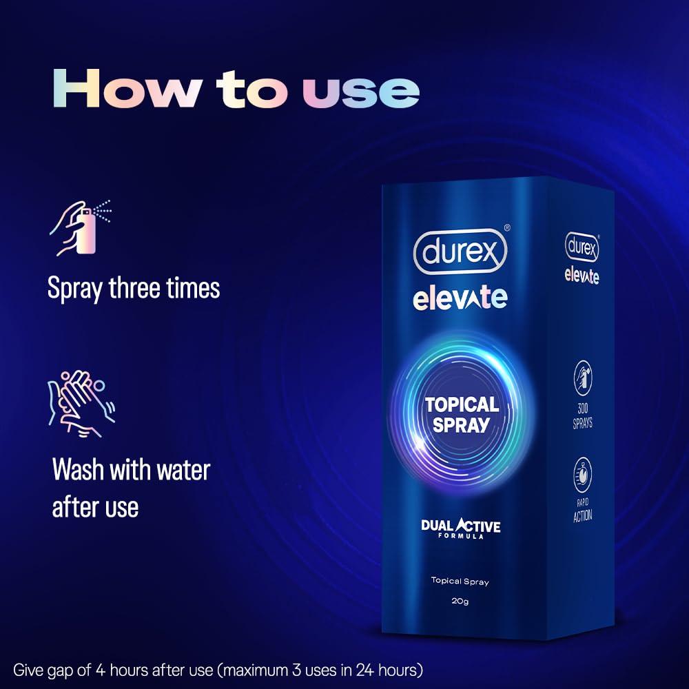 Durex Elevate Climax Delay Spray for Men - 20gm