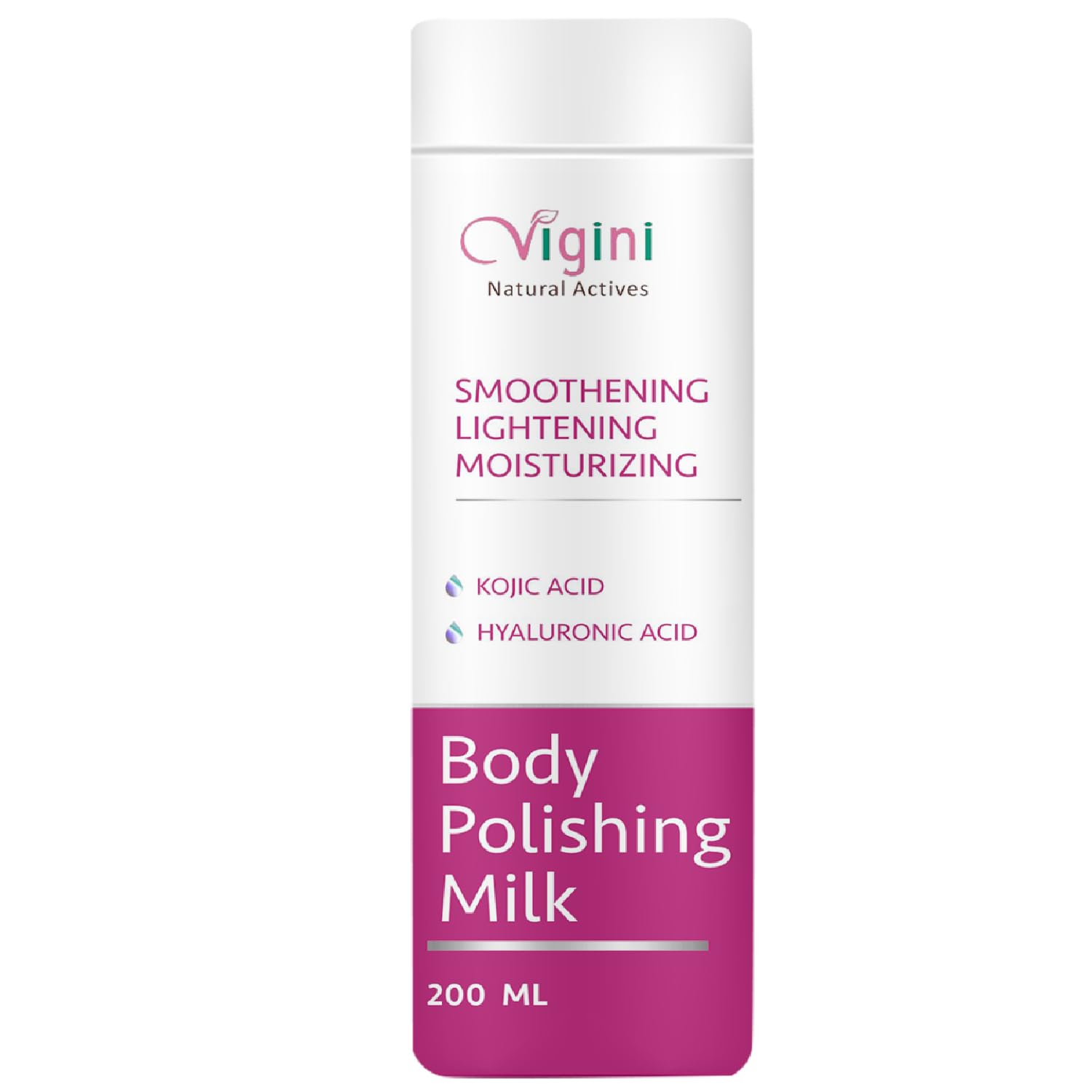 vigini Smoothening Lightening moisturizing Body Polishing milk Lotion - 200ml