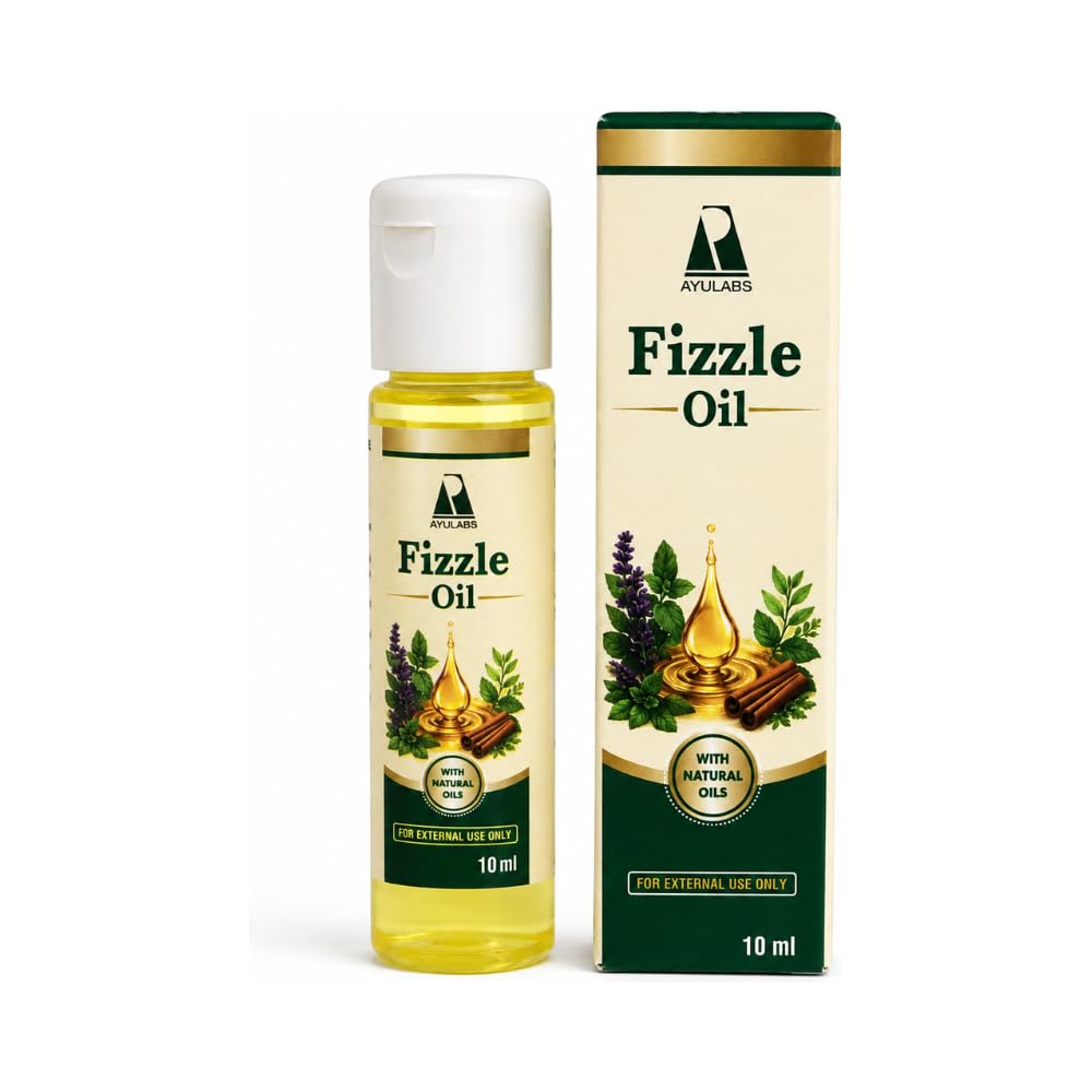 Ayulabs Fizzle Oil | Decongestant & Aromatic Breathing Support Oil | 10 ml