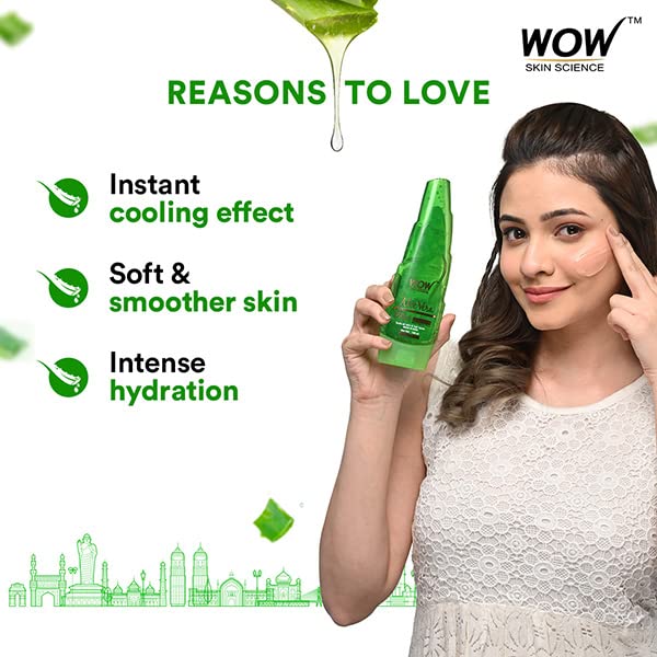 WOW Skin Science Aloe Vera Gel 99% Pure | Multipurpose Beauty Gel for Skin & Hair - 150ml