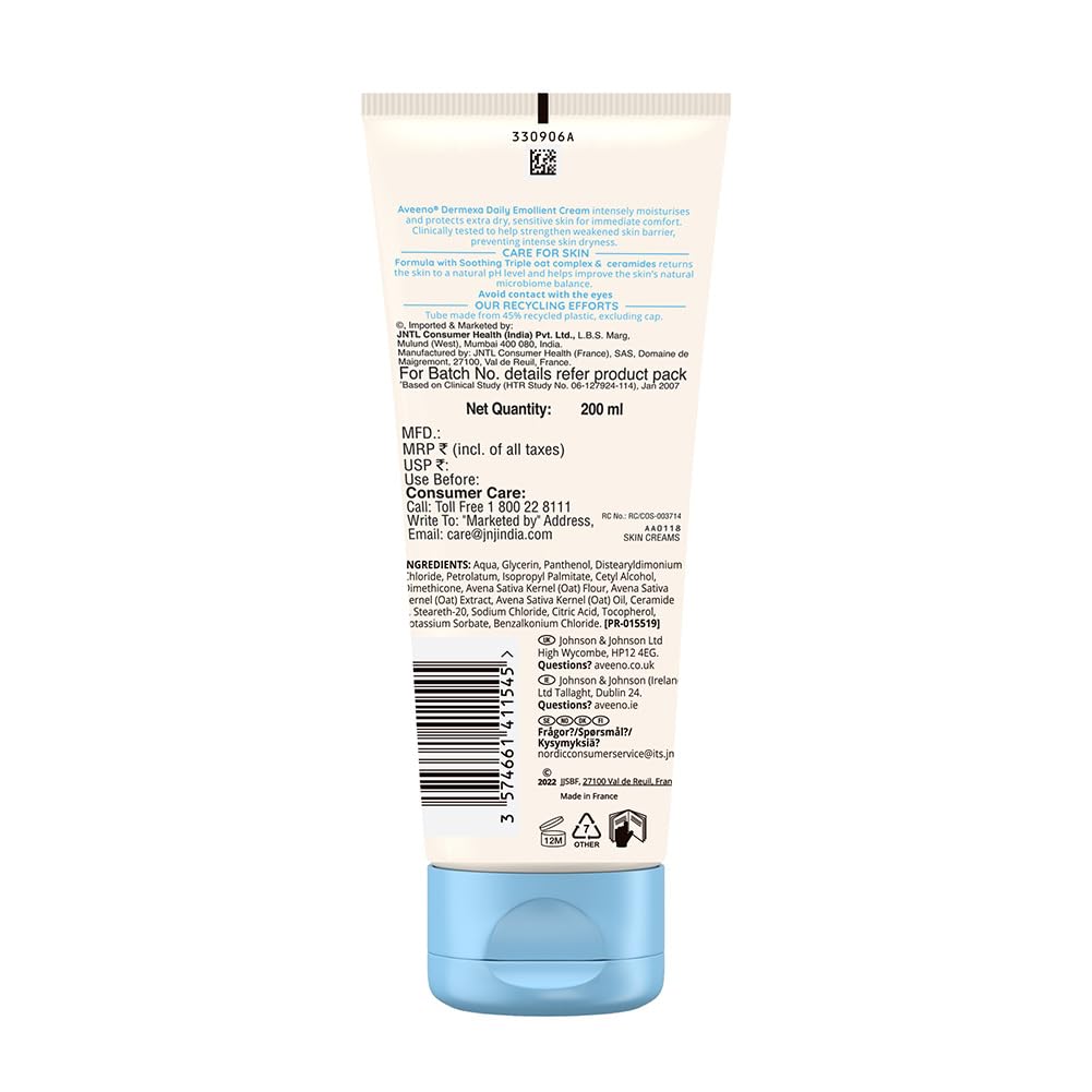 Aveeno Dermexa Daily Emollient Cream - 200ml