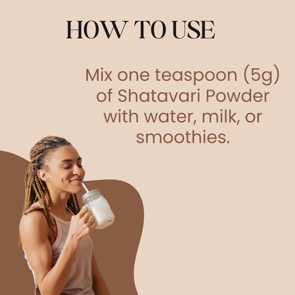 Pure Nutrition Organic Shatavari Root Powder - 227gm