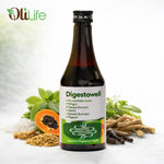 OliLife Digestowell Syrup 200 ml | Ayurvedic Digestive Tonic for Acidity, Gas, Bloating, Indigestion, Gut Comfort & Better Digestion