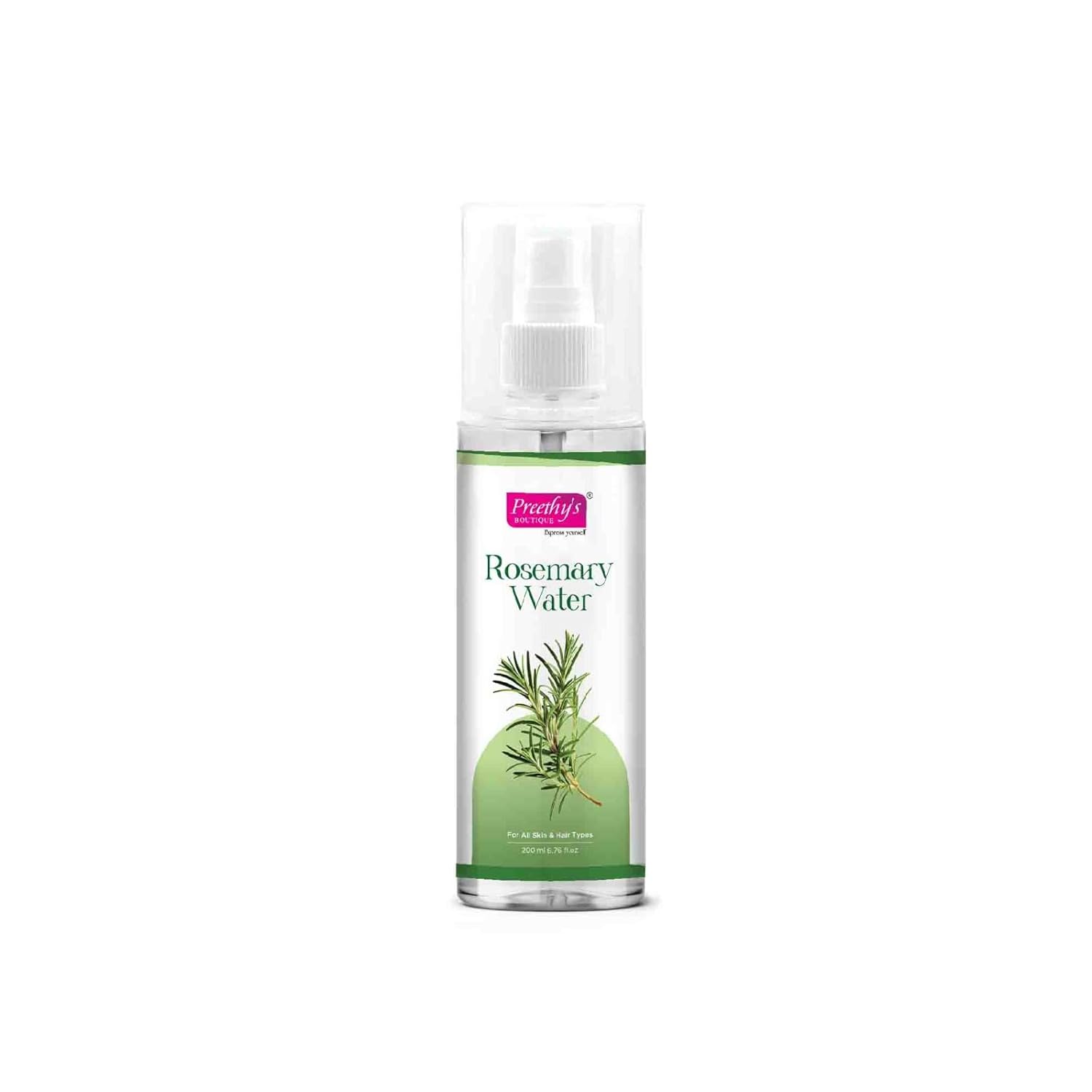 Preethy's Boutique Rosemary Water 200ml - Pure Hair Growth Spray & Scalp Tonic