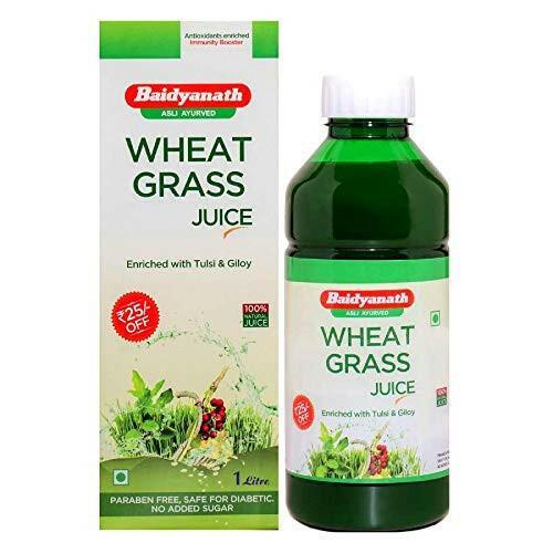Baidyanath Wheat Grass Juice Enriched with Tulsi & Giloy - 1 Ltr.