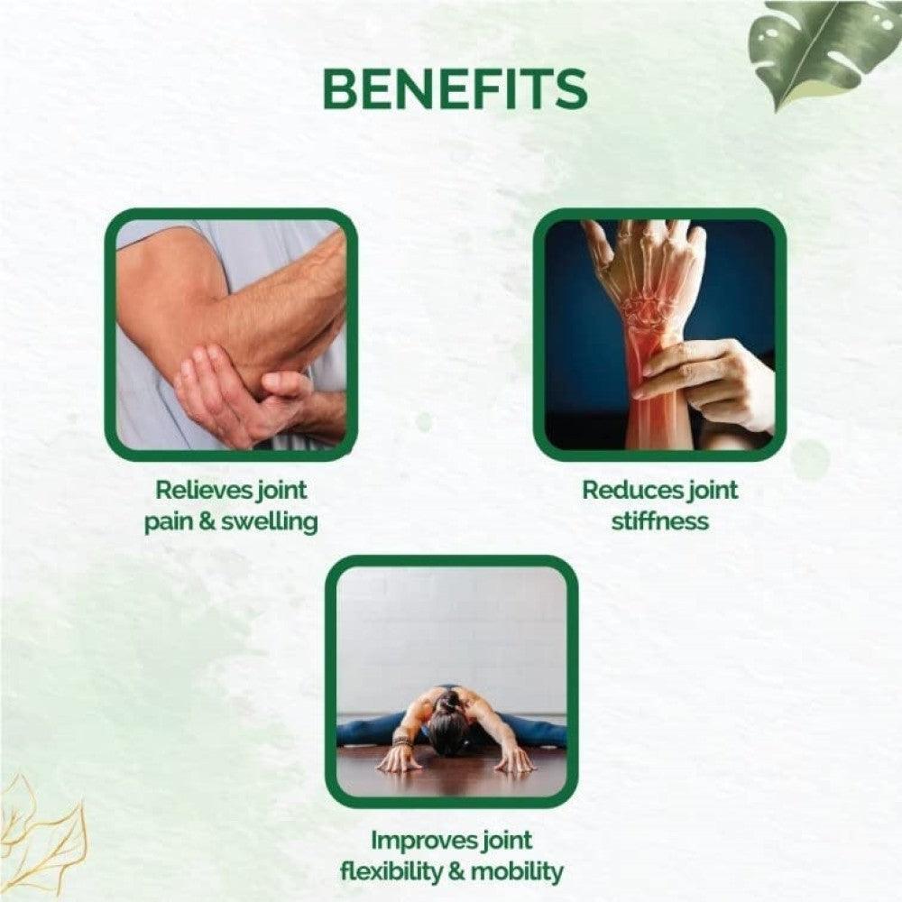 Zenius Joint Care Kit for Muscle, Bone, Joint Support Capsules for Pain Relief Combo (60 Capsule + 60ml Oil)