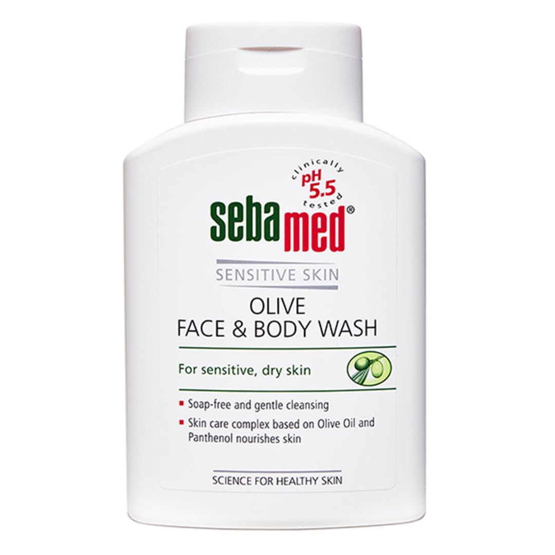 Sebamed Olive Face & Body Wash with Panthenol | For Sensitive & Dry Skin - 200ml