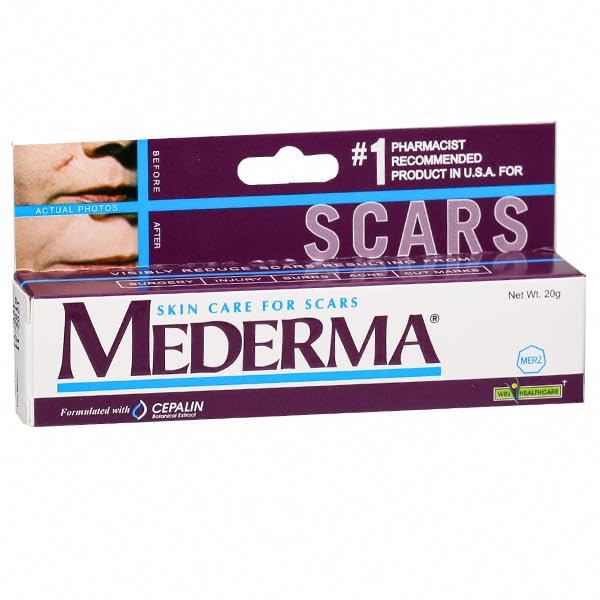 Mederma Skincare Scar Gel | For Scars Resulting from Injury, Burns, Surgery, Acne & Cut Marks | Derma Care - 20gm