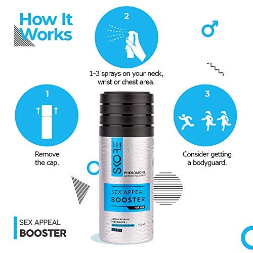 Skore Pheromone Activating Deodorant Spray For Men, 150Ml